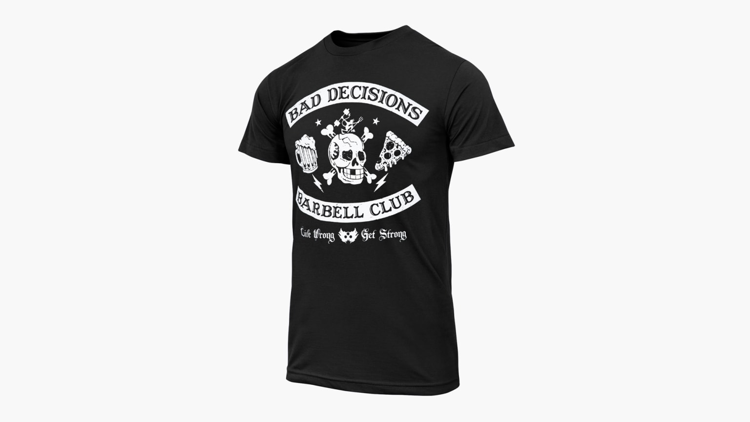 Bad Decisions Barbell Club T-Shirt - Men's - Black | Rogue Fitness